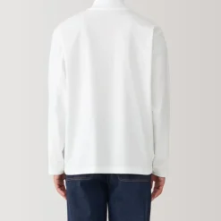 Men's Brushed High Neck Long Sleeve T-Shirt