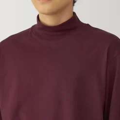 Men's Brushed High Neck Long Sleeve T-Shirt