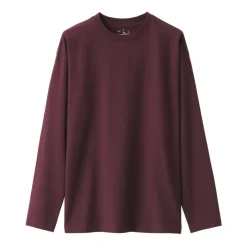 Men's Brushed Jersey Crew Neck Long Sleeve T-Shirt