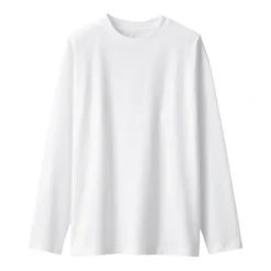 Men's Brushed Jersey Crew Neck Long Sleeve T-Shirt
