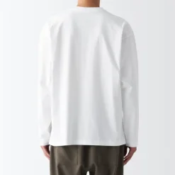 Men's Brushed Jersey Crew Neck Long Sleeve T-Shirt