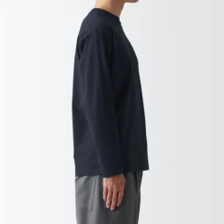 Men's Brushed Jersey Crew Neck Long Sleeve T-Shirt