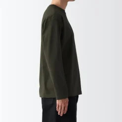 Men's Brushed Jersey Crew Neck Long Sleeve T-Shirt