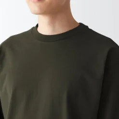 Men's Brushed Jersey Crew Neck Long Sleeve T-Shirt