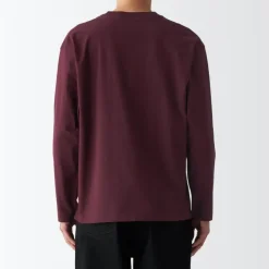 Men's Brushed Jersey Crew Neck Long Sleeve T-Shirt