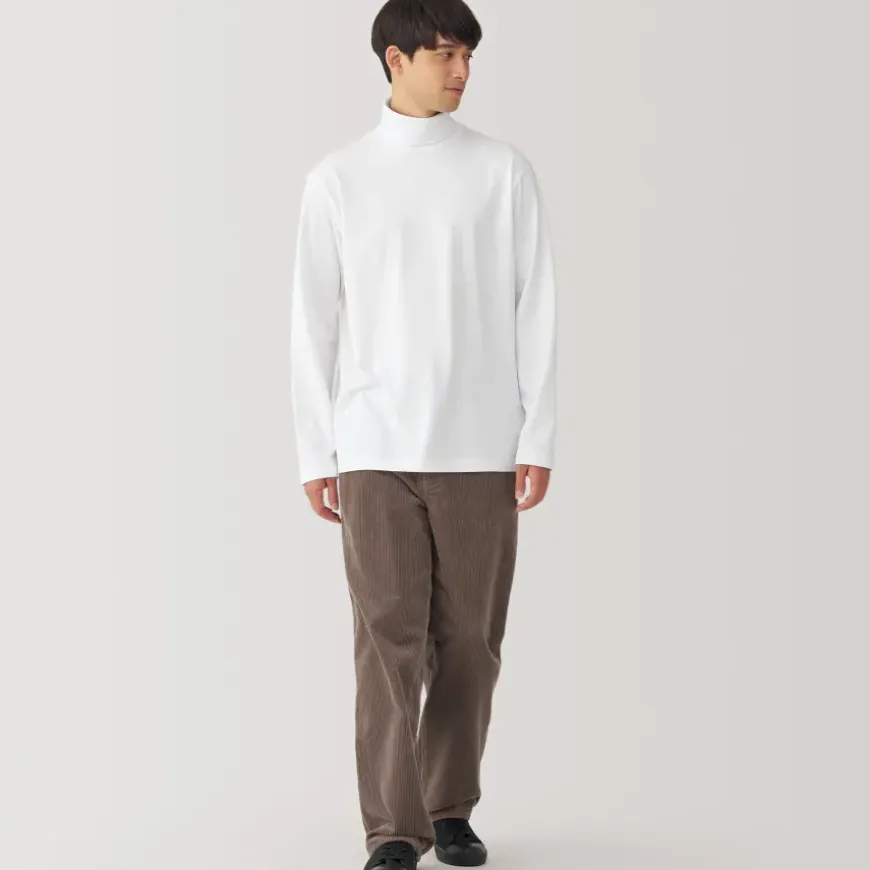 Men's Brushed Turtleneck Long Sleeve T-Shirt