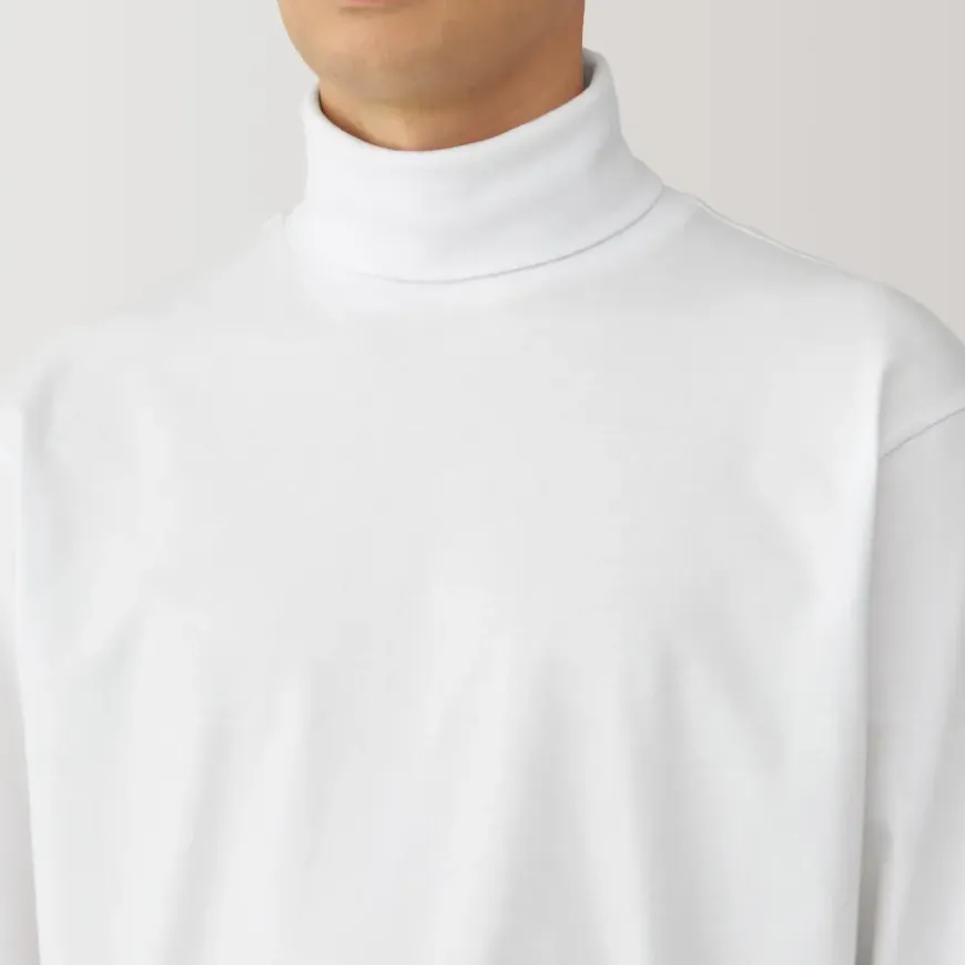 Men's Brushed Turtleneck Long Sleeve T-Shirt