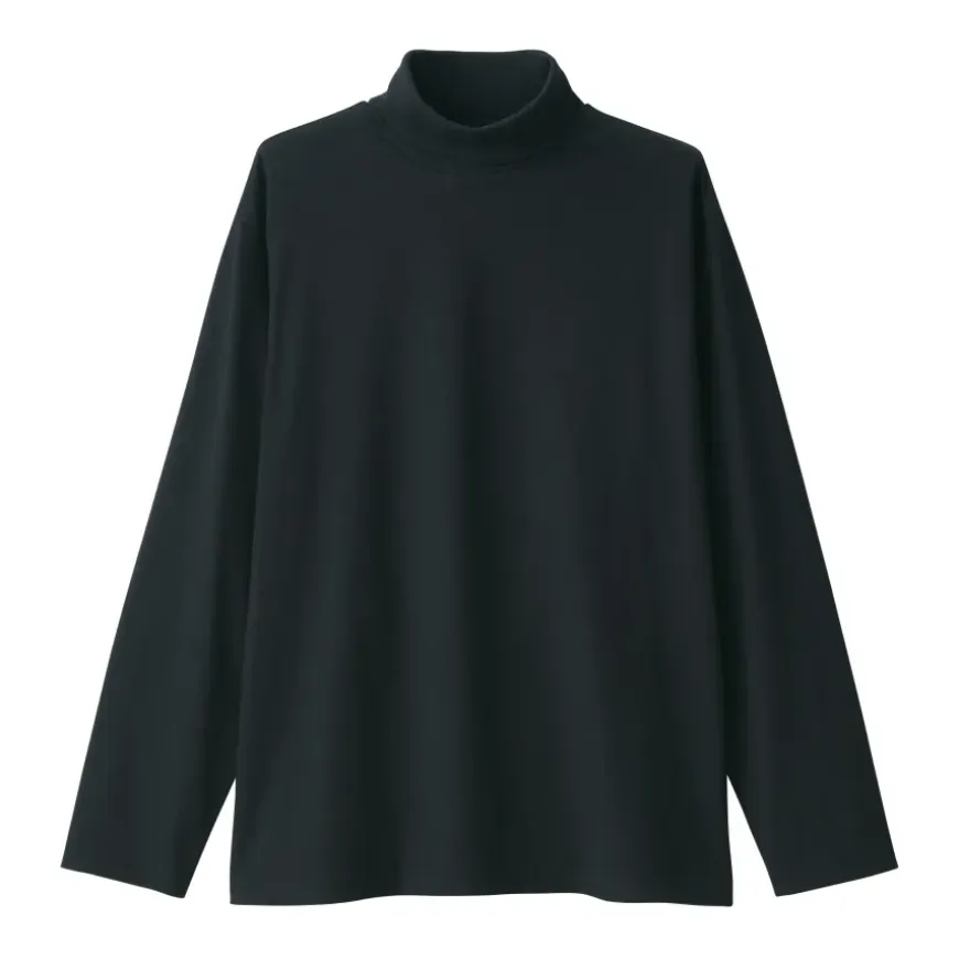 Men's Brushed Turtleneck Long Sleeve T-Shirt