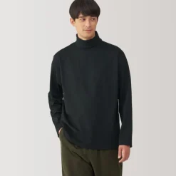 Men's Brushed Turtleneck Long Sleeve T-Shirt