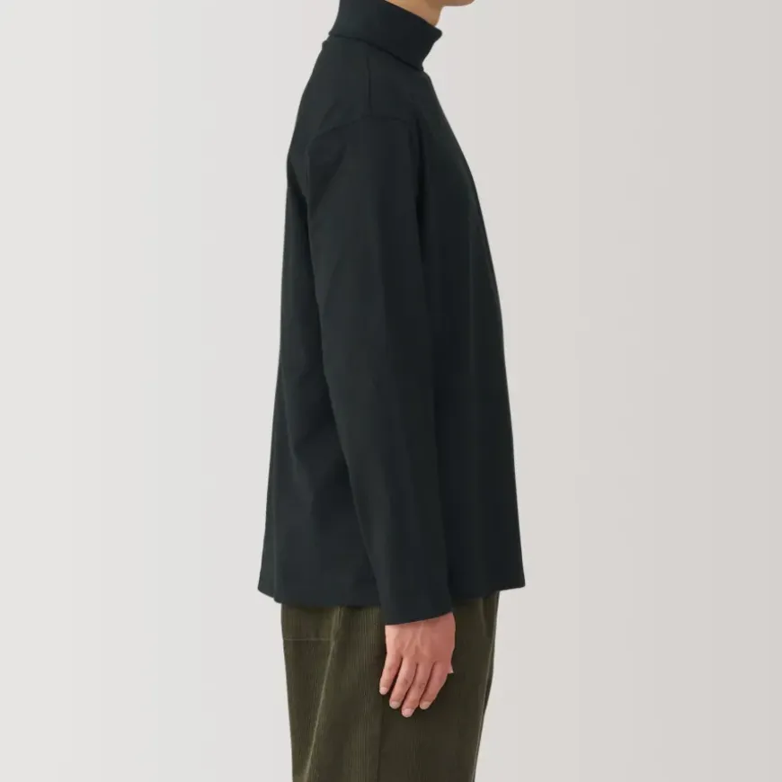 Men's Brushed Turtleneck Long Sleeve T-Shirt