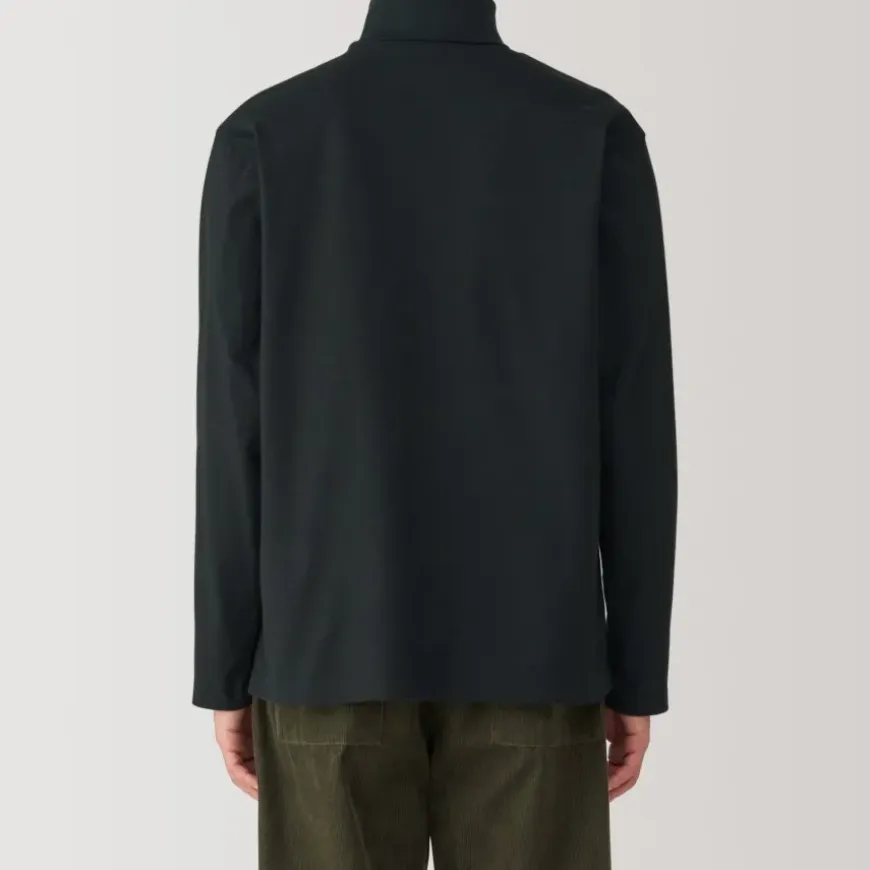 Men's Brushed Turtleneck Long Sleeve T-Shirt