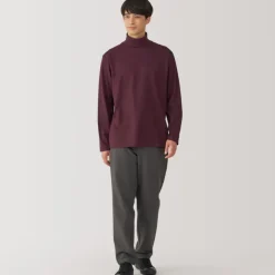 Men's Brushed Turtleneck Long Sleeve T-Shirt
