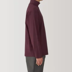 Men's Brushed Turtleneck Long Sleeve T-Shirt