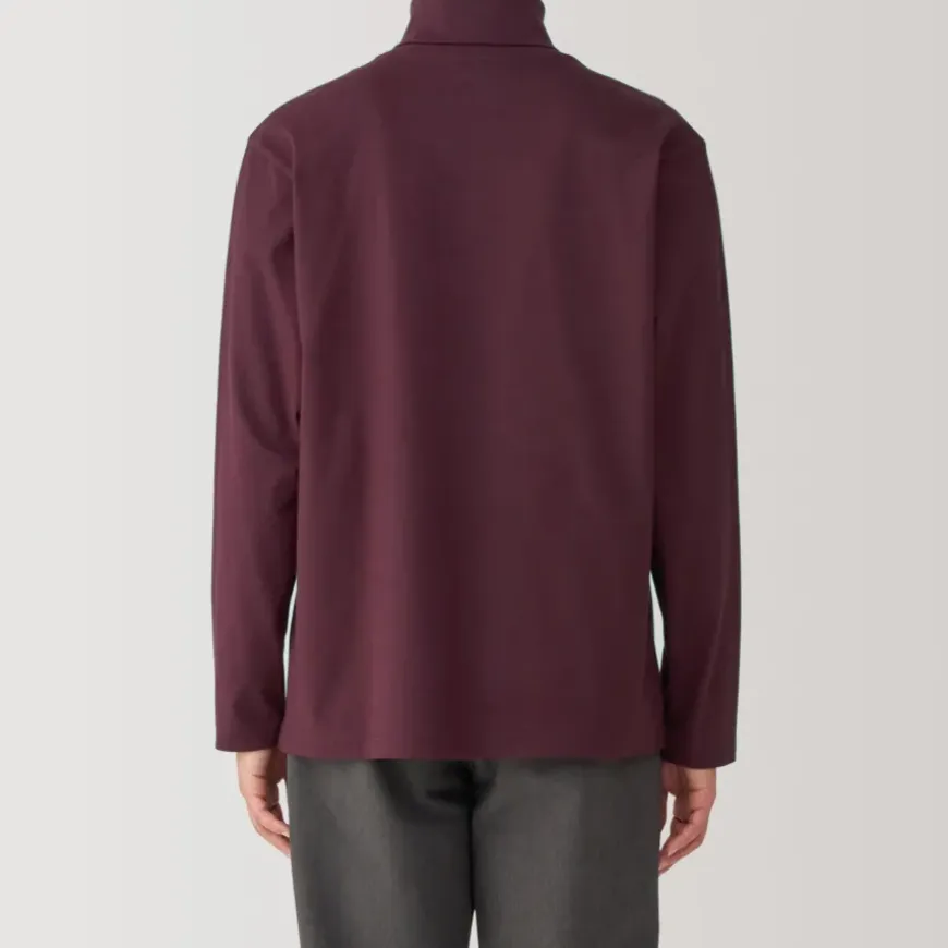 Men's Brushed Turtleneck Long Sleeve T-Shirt