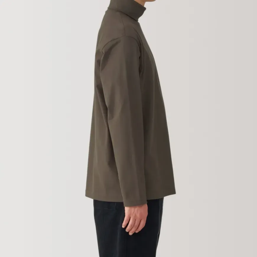 Men's Brushed Turtleneck Long Sleeve T-Shirt