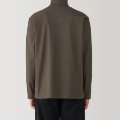 Men's Brushed Turtleneck Long Sleeve T-Shirt