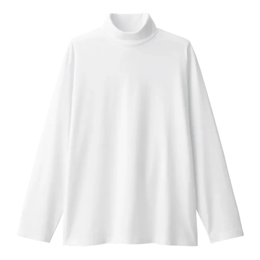 Men's Brushed Turtleneck Long Sleeve T-Shirt