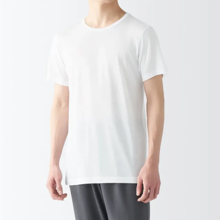 Men's Cool Touch Smooth Crew Neck Short Sleeve T-Shirt