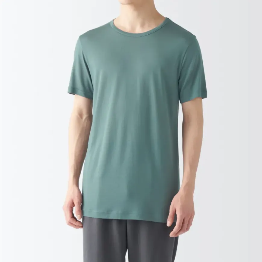 Men's Cool Touch Smooth Crew Neck Short Sleeve T-Shirt