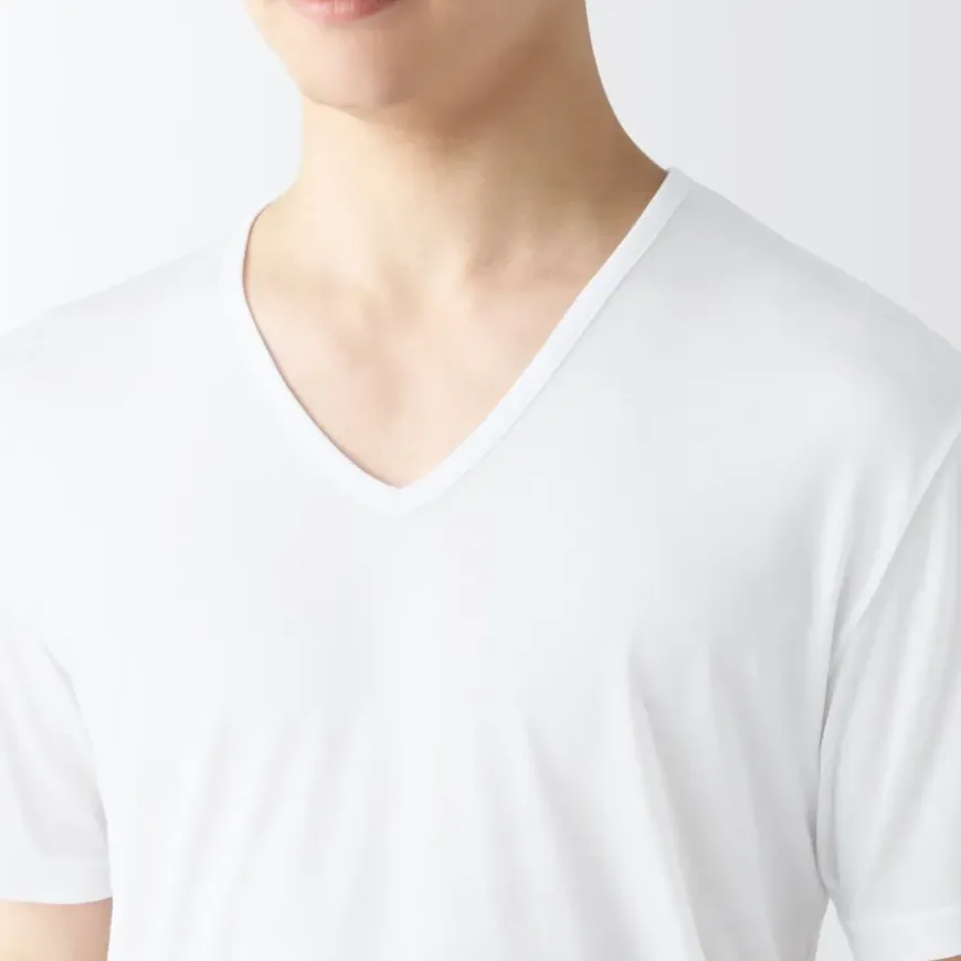 Men's Cool Touch Smooth V-Neck Short Sleeve T-Shirt
