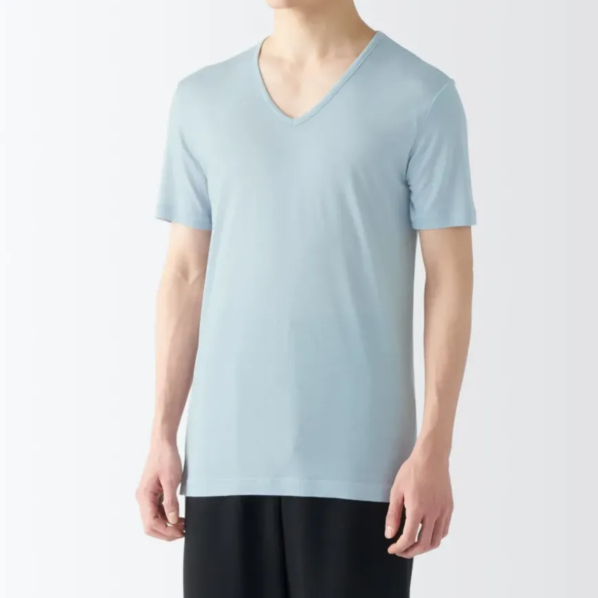 Men's Cool Touch Smooth V-Neck Short Sleeve T-Shirt