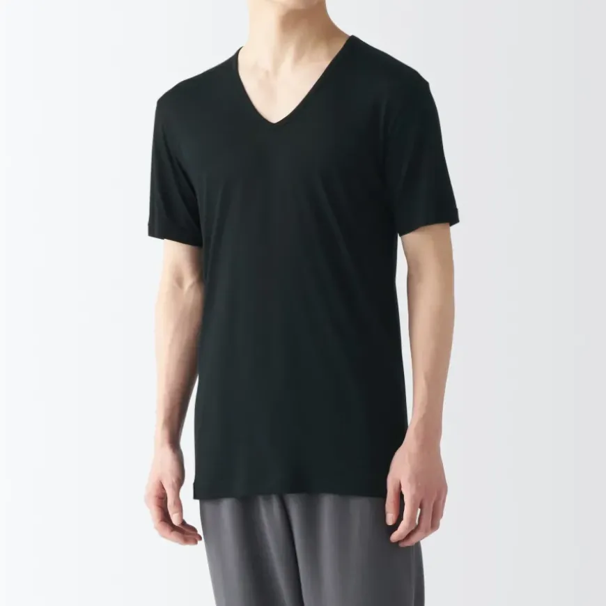 Men's Cool Touch Smooth V-Neck Short Sleeve T-Shirt