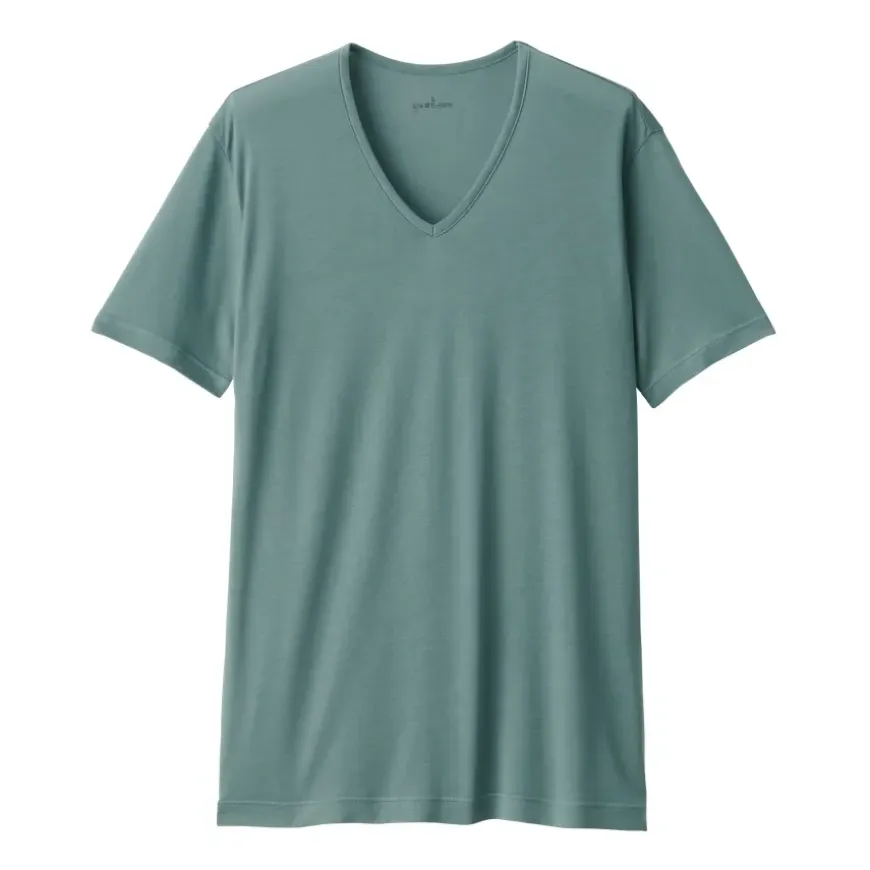 Men's Cool Touch Smooth V-Neck Short Sleeve T-Shirt