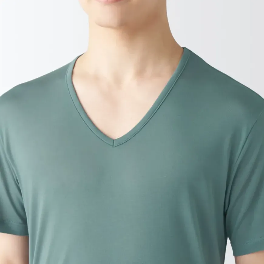Men's Cool Touch Smooth V-Neck Short Sleeve T-Shirt