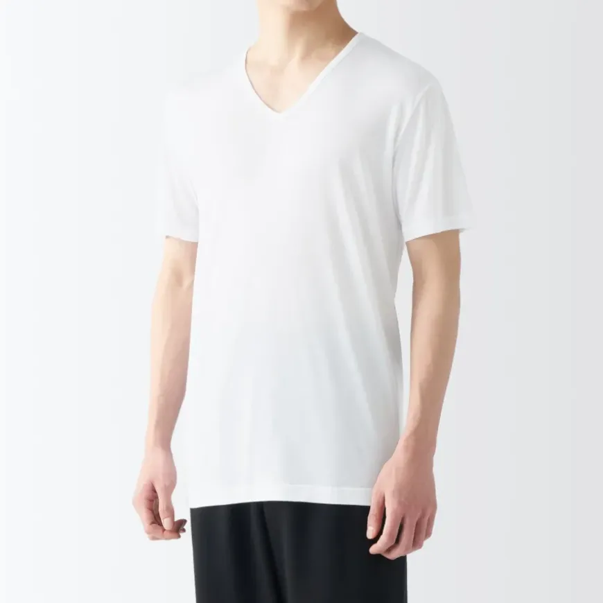 Men's Cool Touch Smooth V-Neck Short Sleeve T-Shirt