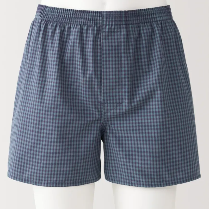 Men's Cotton Broadcloth Front Open Trunks