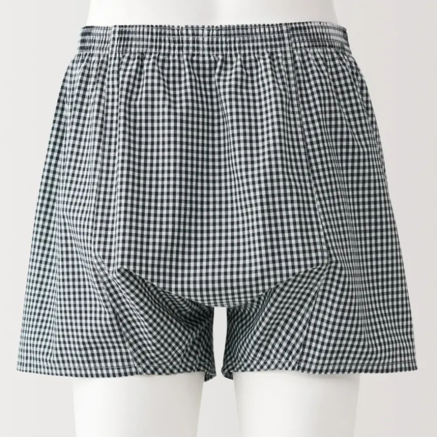 Men's Cotton Broadcloth Front Open Trunks