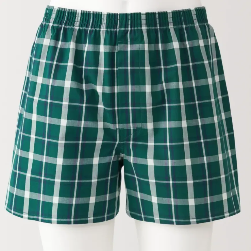 Men's Cotton Broadcloth Front Open Trunks