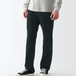 Men's Denim Regular Fit Pants Black (L 32inch / 82cm)