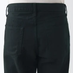 Men's Denim Regular Fit Pants Black (L 32inch / 82cm)