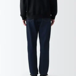 Men's Denim Regular Pants Dark Navy (L 30inch / 76cm)