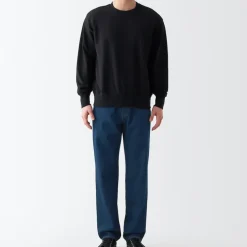 Men's Denim Regular Pants Blue (L 30inch / 76cm)