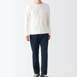 Men's Denim Regular Pants Dark Navy (L 30inch / 76cm)