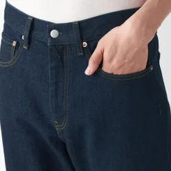 Men's Denim Regular Pants Dark Navy (L 30inch / 76cm)