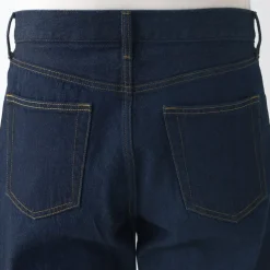 Men's Denim Regular Pants Dark Navy (L 30inch / 76cm)