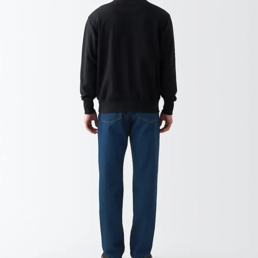 Men's Denim Regular Pants Blue (L 32inch / 82cm)