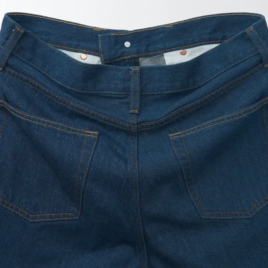 Men's Denim Regular Pants Blue (L 32inch / 82cm)