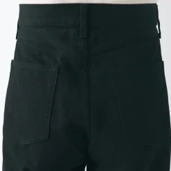 Men's Denim Regular Pants Black (L 32inch / 82cm)