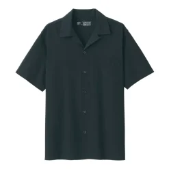 Men's Dobby Open Collar Short Sleeve Shirt