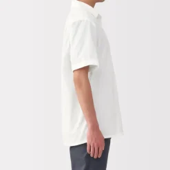 Men's Dobby Open Collar Short Sleeve Shirt