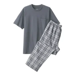 Men's Double Gauze Short Sleeve Loungewear Set