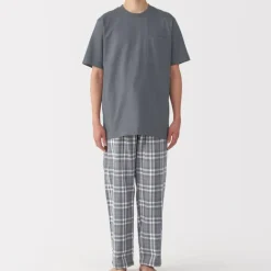 Men's Double Gauze Short Sleeve Loungewear Set