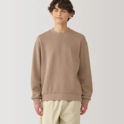 Men's Double Knitted Crew Neck Pullover