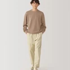 Men's Double Knitted Crew Neck Pullover