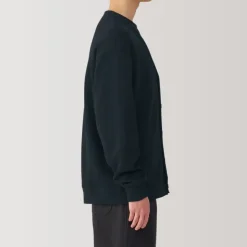 Men's Double Knitted V Neck Cardigan