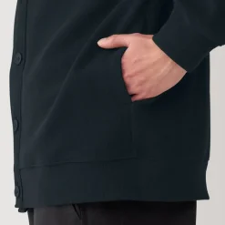 Men's Double Knitted V Neck Cardigan